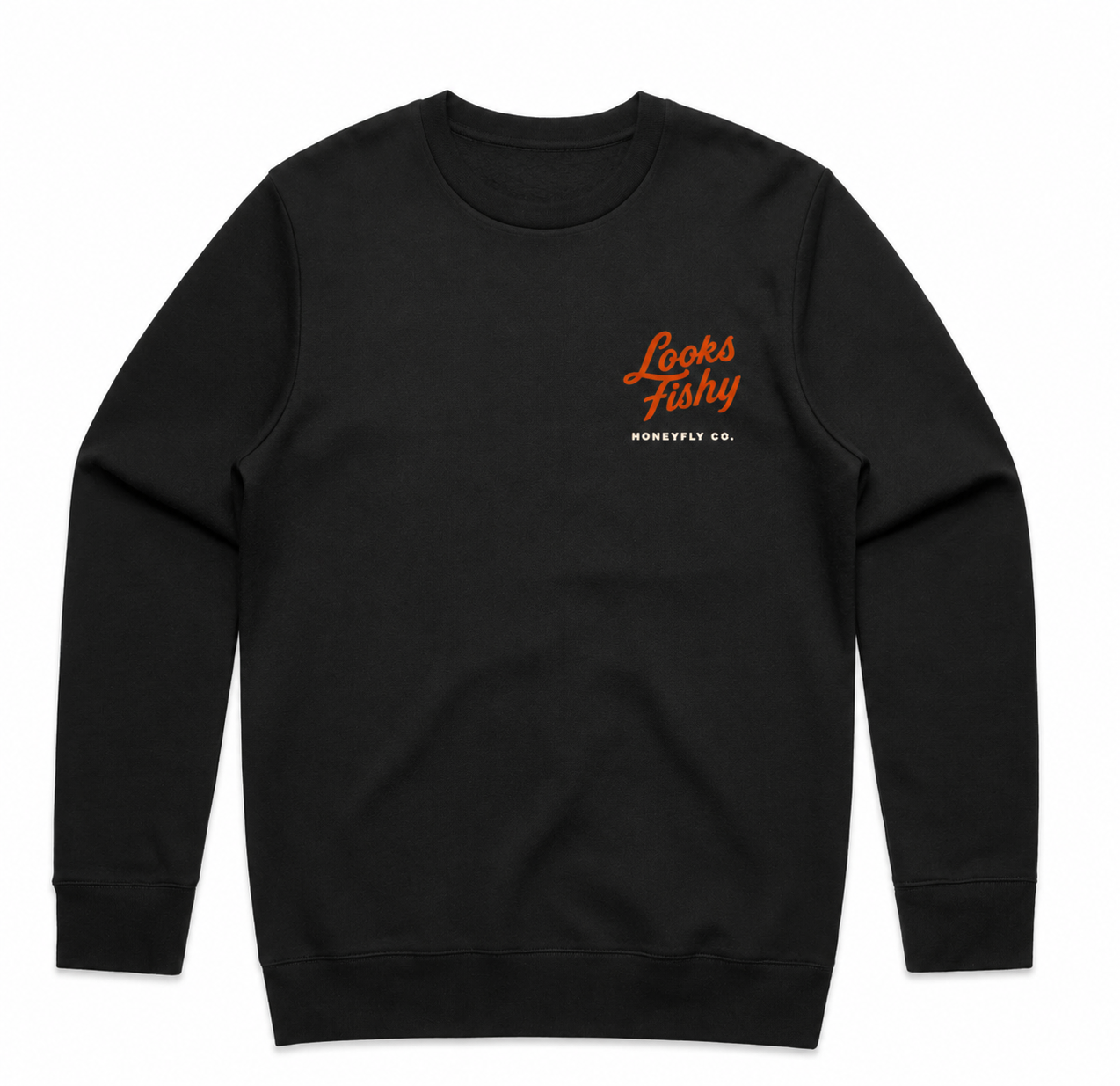 Looks Fishy Crew-Neck - Honey Fly Fishing 